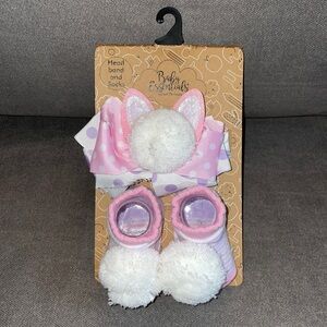 Baby essentials.  headband & socks